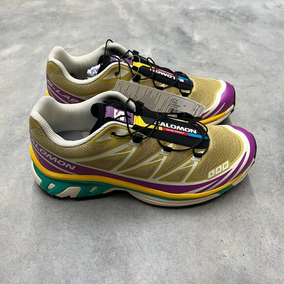 Salomon XT-6 Unisex Antique Gold Transparent Yellow L47886500 - New - Picture 3 of 6